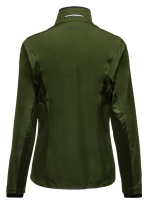 Veste Running Femme Gore Wear R3 Partial Gore-Tex Infinium Kaki