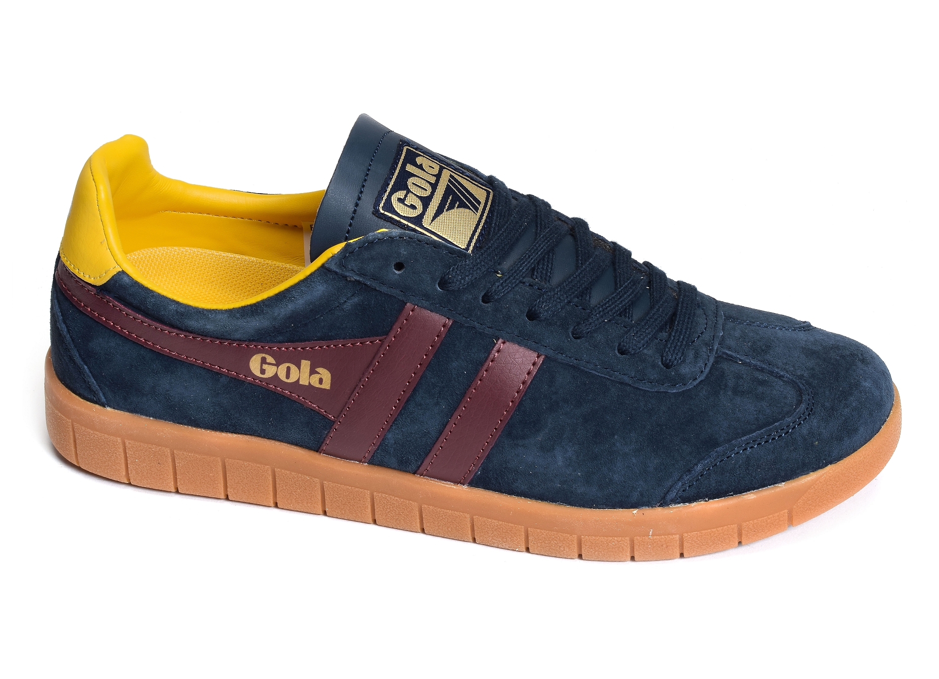 Hurricane suede trainers marine bordeaux