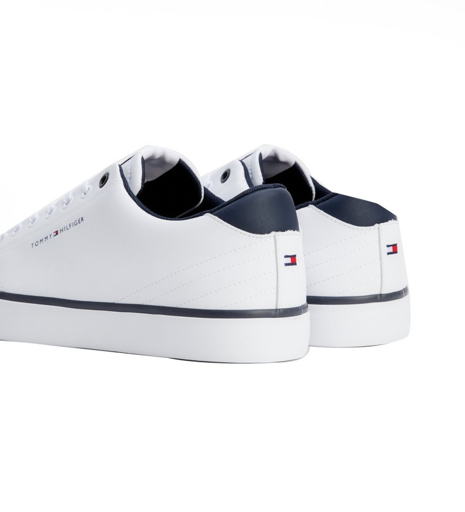 Tênis Tommy Hilfiger Hi Vulc Core em couro, branco