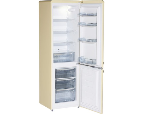 Wolkenstein KG250.4RT SC koel-vriescombinatie, afmetingen (B x H x D): 54,5 x 177,5 x 62,6 cm, koelgedeelte: 180 l, vriesgedeelte: 69 l