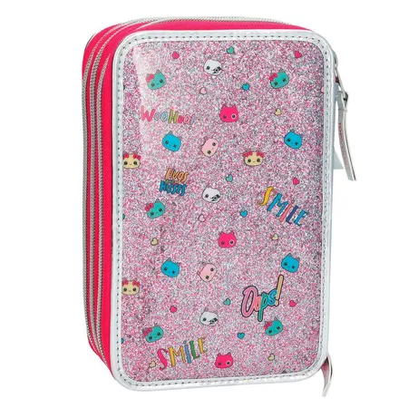 Depesche TOPModel Federtasche Friends, pink, 3-Fach, sortiert