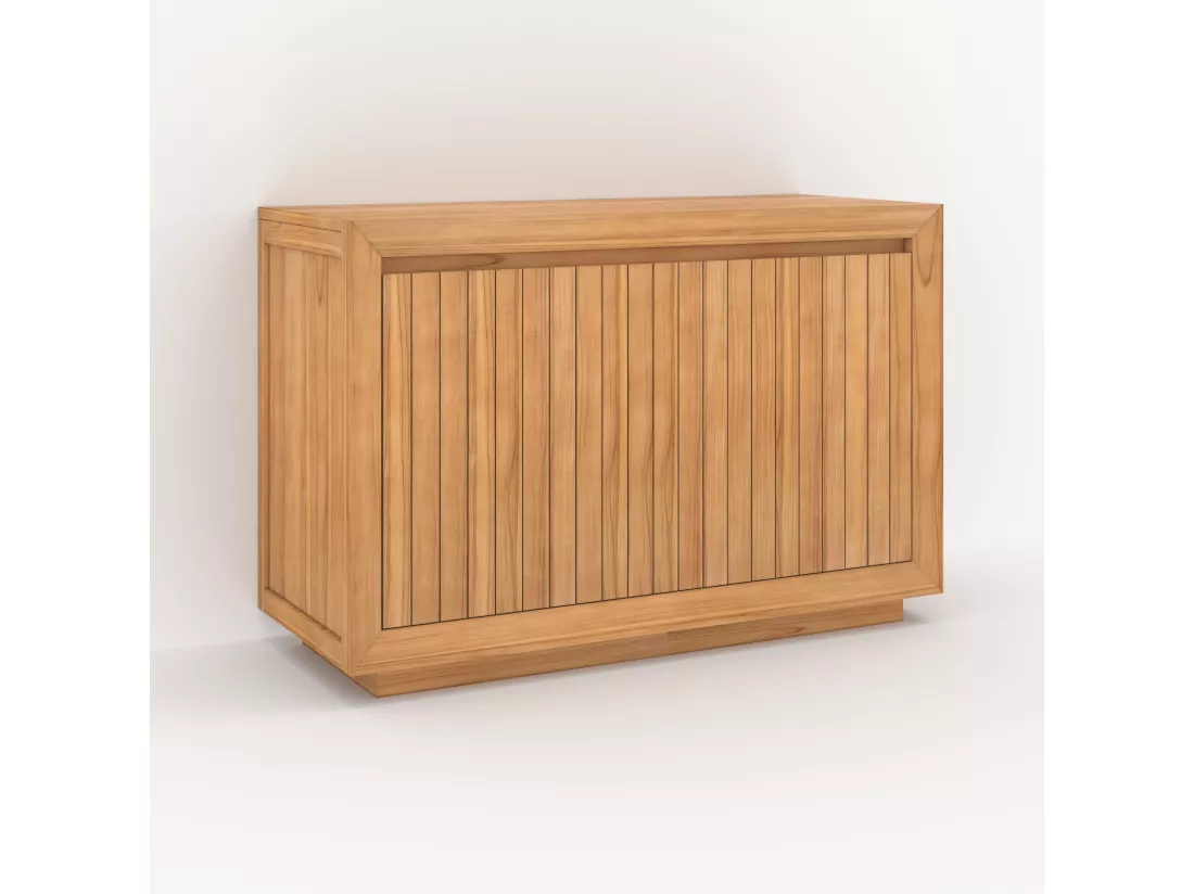 Meuble de salle de bain en bois de teck 120 cm - Pernelle