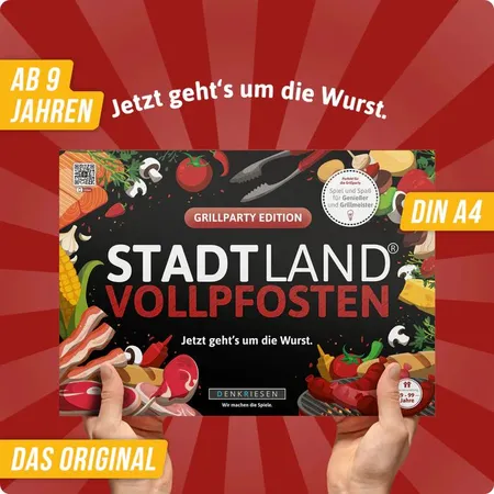 Denkriesen Stadt Land Vollpfosten - Grillparty Edition 