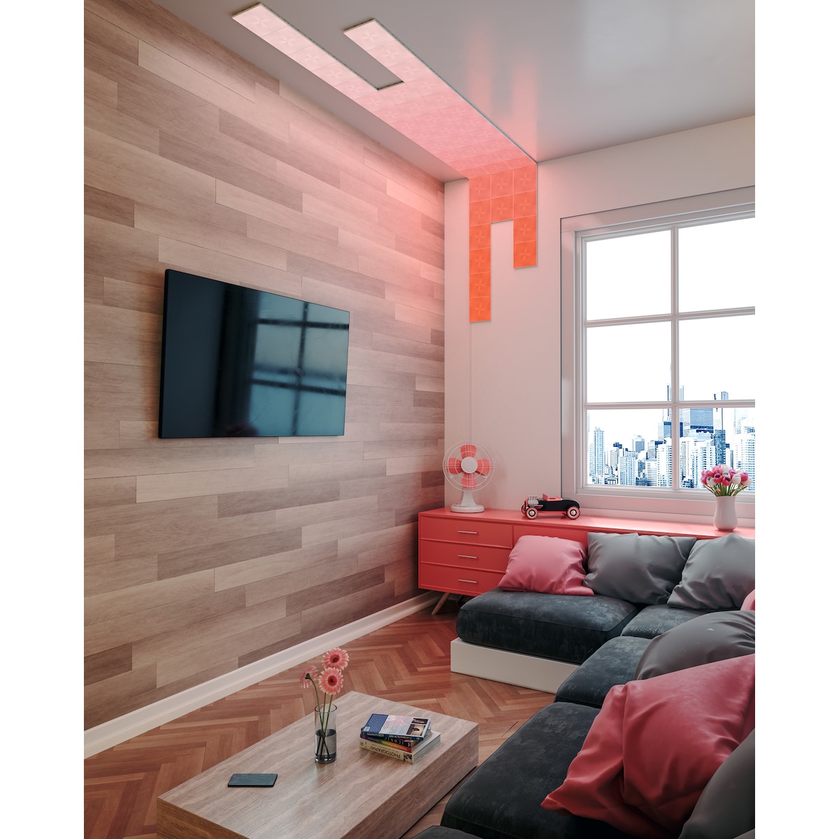 Nanoleaf Canvas fleksible sammenkoblingskontakter (9-pakning)