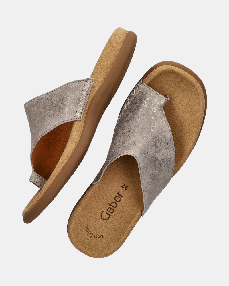 Gabor Slippers  - goud