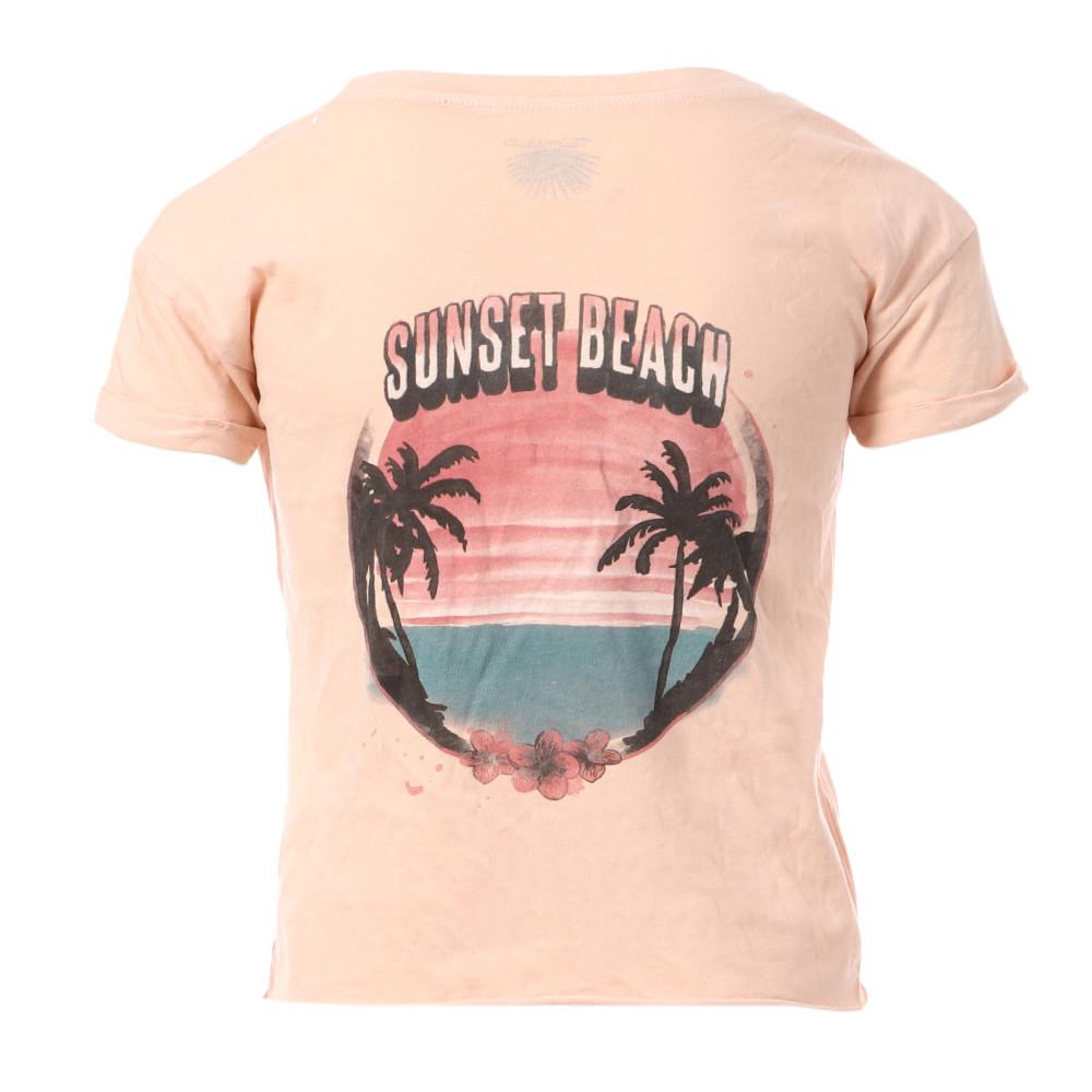 Teddy Smith T-shirt Rose Fille Teddy Smith Tuvalu