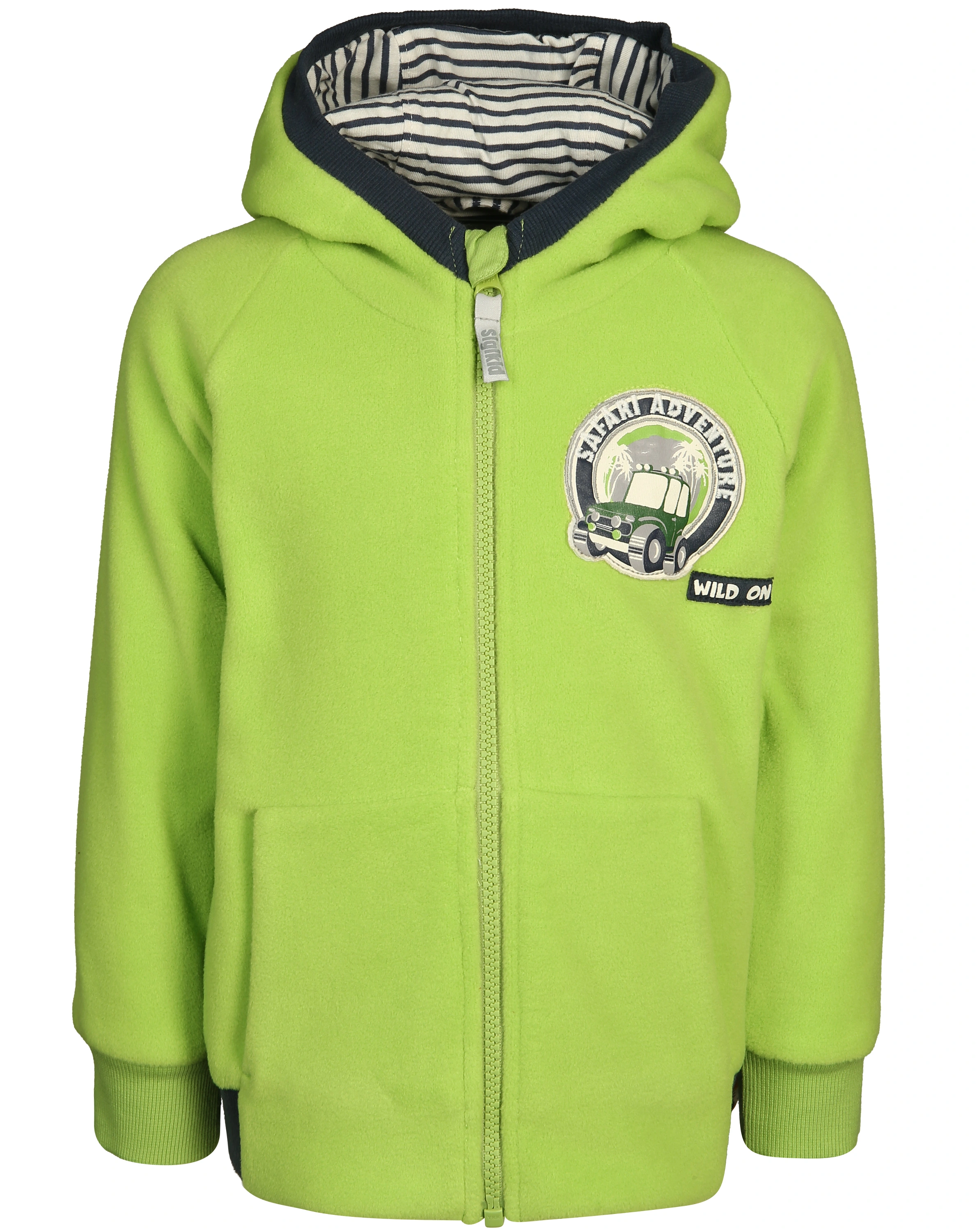 Fleecejacke SAFARI mit Kapuze in grün