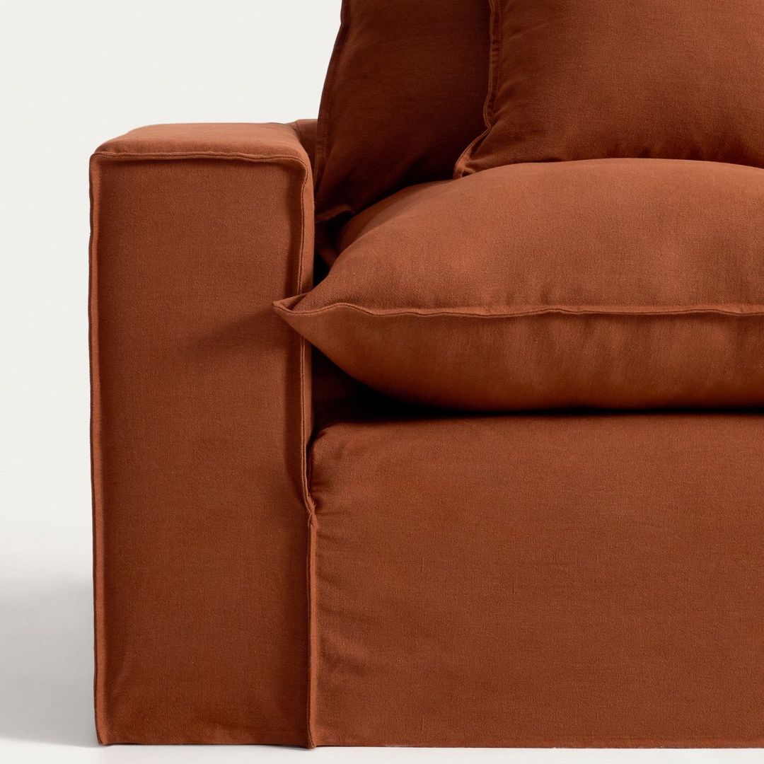 Kave Home Anarela Terracotta Hoekbank