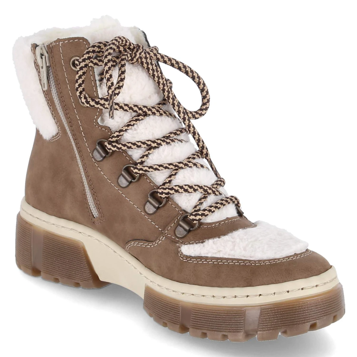 RiekerWinterstiefeletten - beige kombi