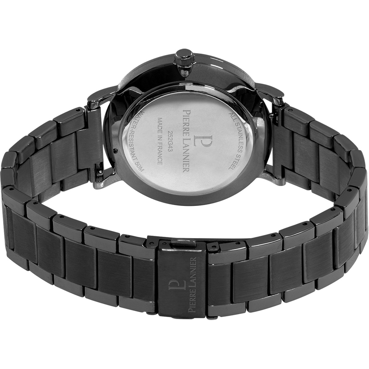 Montre PIERRE LANNIER Essential homme bracelet acier noir