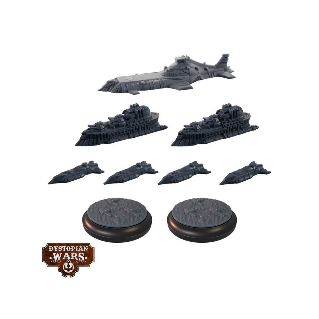 Dystopian Wars - Protecteur Battlefleet Set