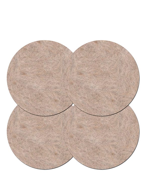 Patin en feutre laine adhésif rond beige Scotch ø50 mm, lot de 4