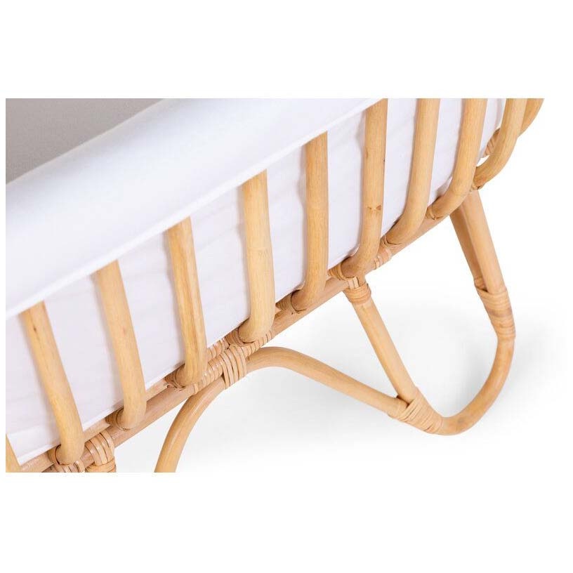 Childhome rattan wieg rechthoekig (incl. matras en cover) Onbehandeld/Naturel -