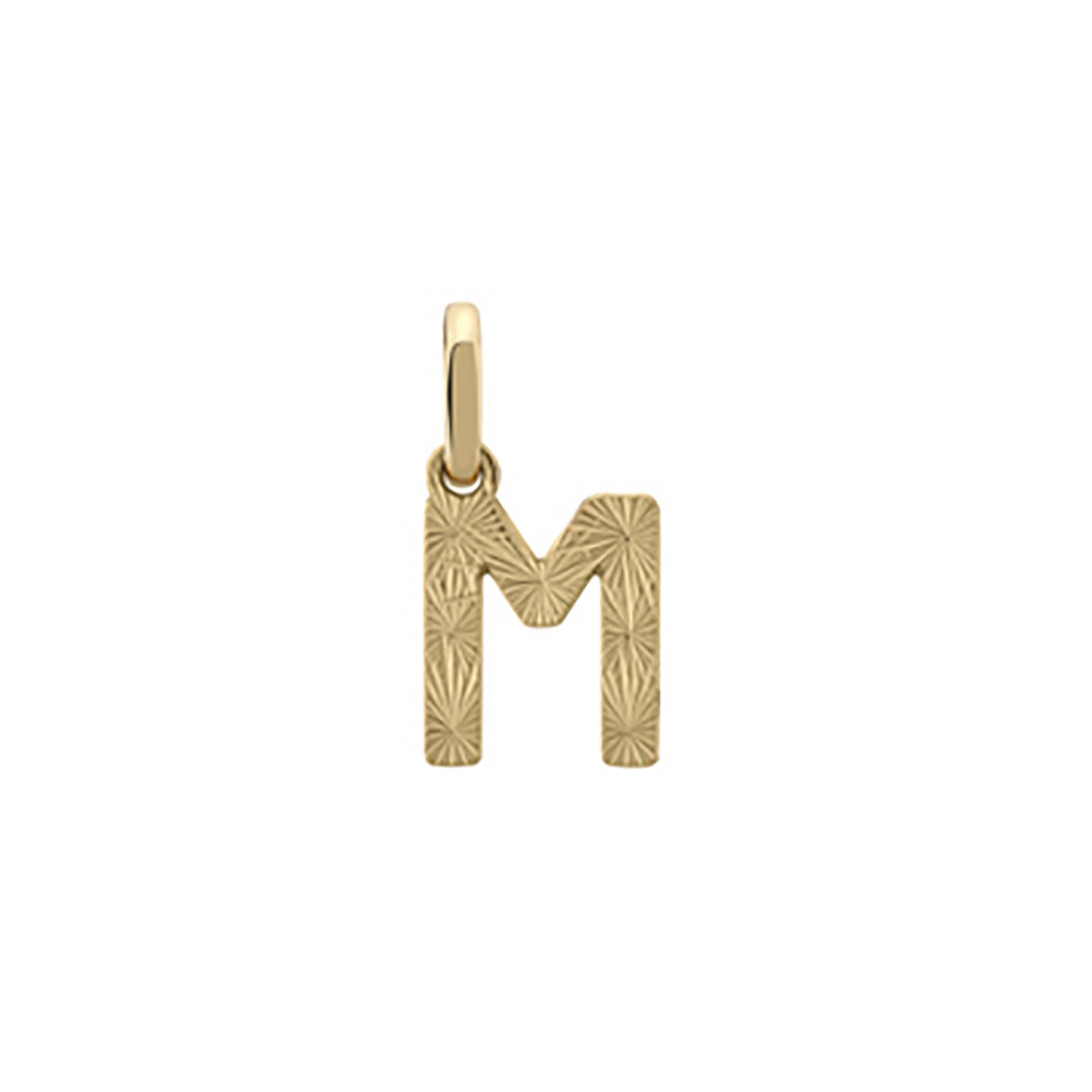 Pendentif Brillaxis initiale M or diamanté