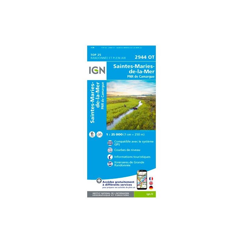 Saintes-Maries-De-La-Mer / Pnr De Camargue - Carte topographique