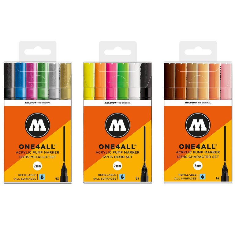 Molotow Lackmarker One4all 127HS, 6er-Set