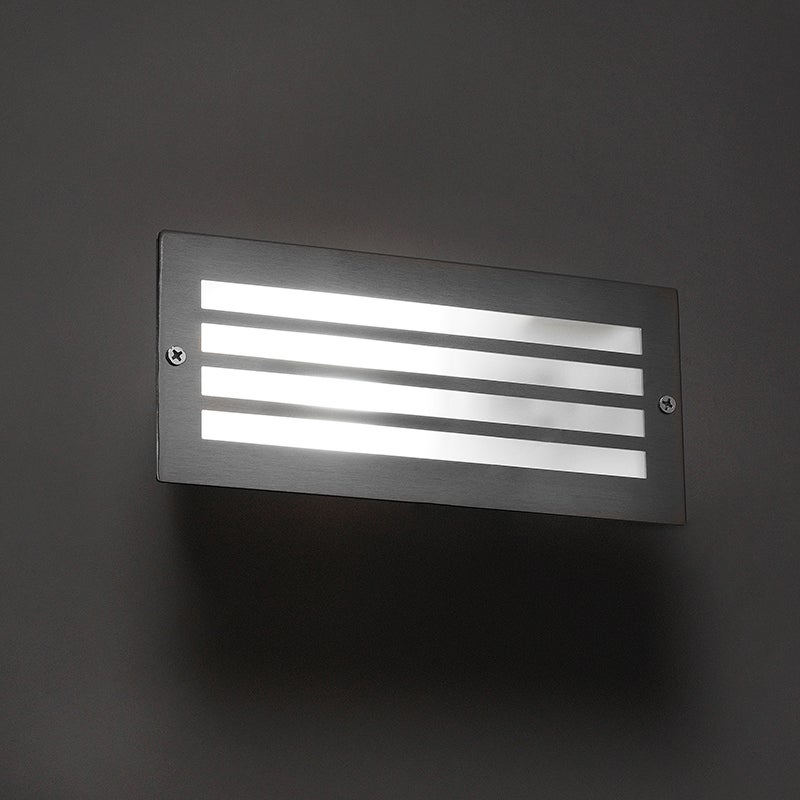 Moderne inbouwspot, staal, IP44 - Hurricane