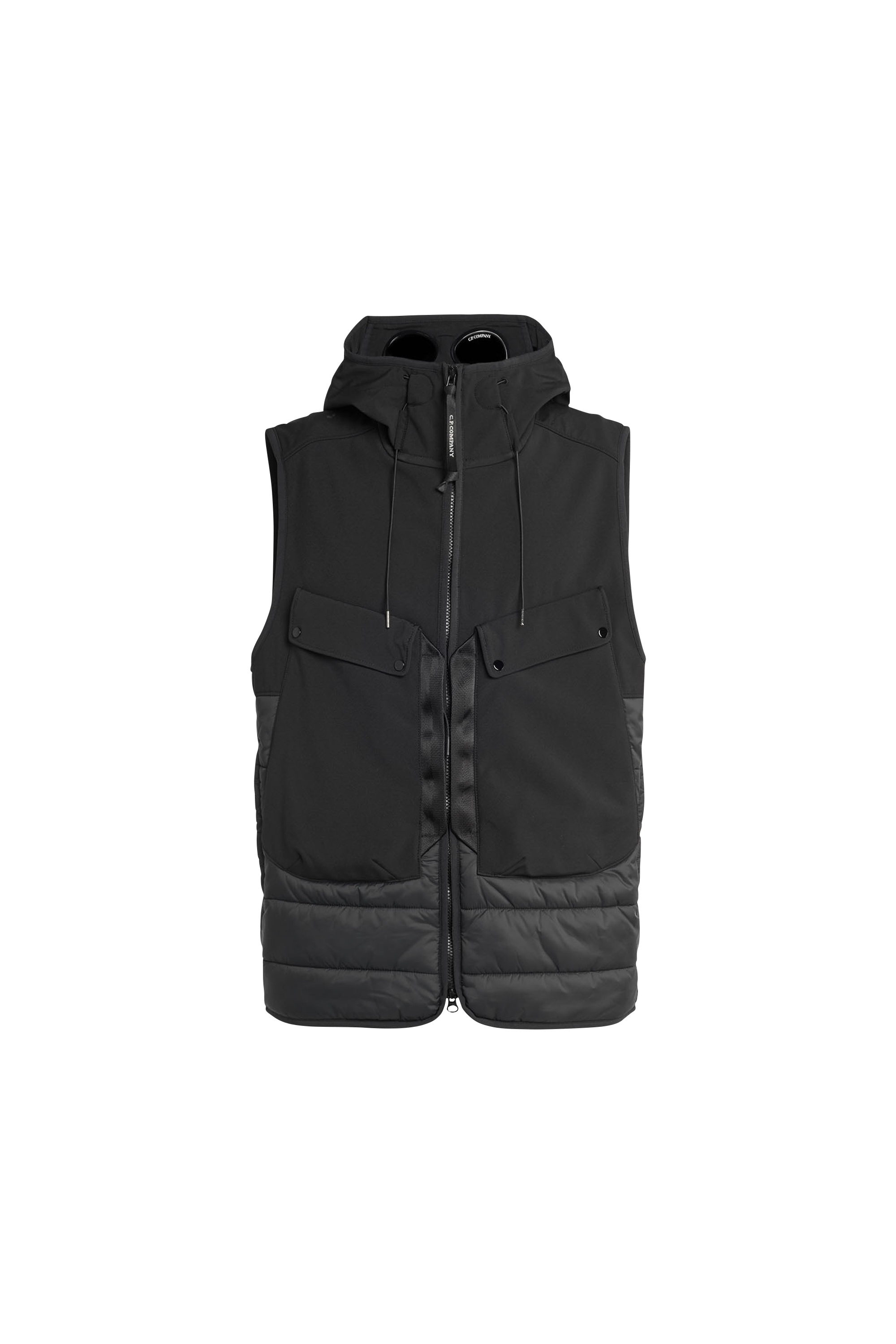 C.P. COMPANY Veste C.P. SHELL-R MIXED GOGGLE VEST Noir