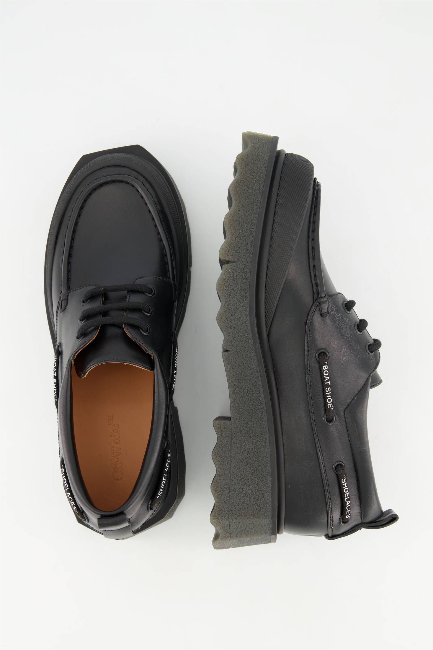 Off-White| Herren Loafer SPONGE LEATHER BOATSHOE