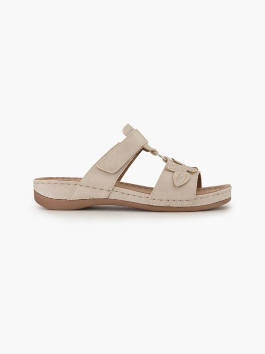 Easy Street Offener Hausschuh beige