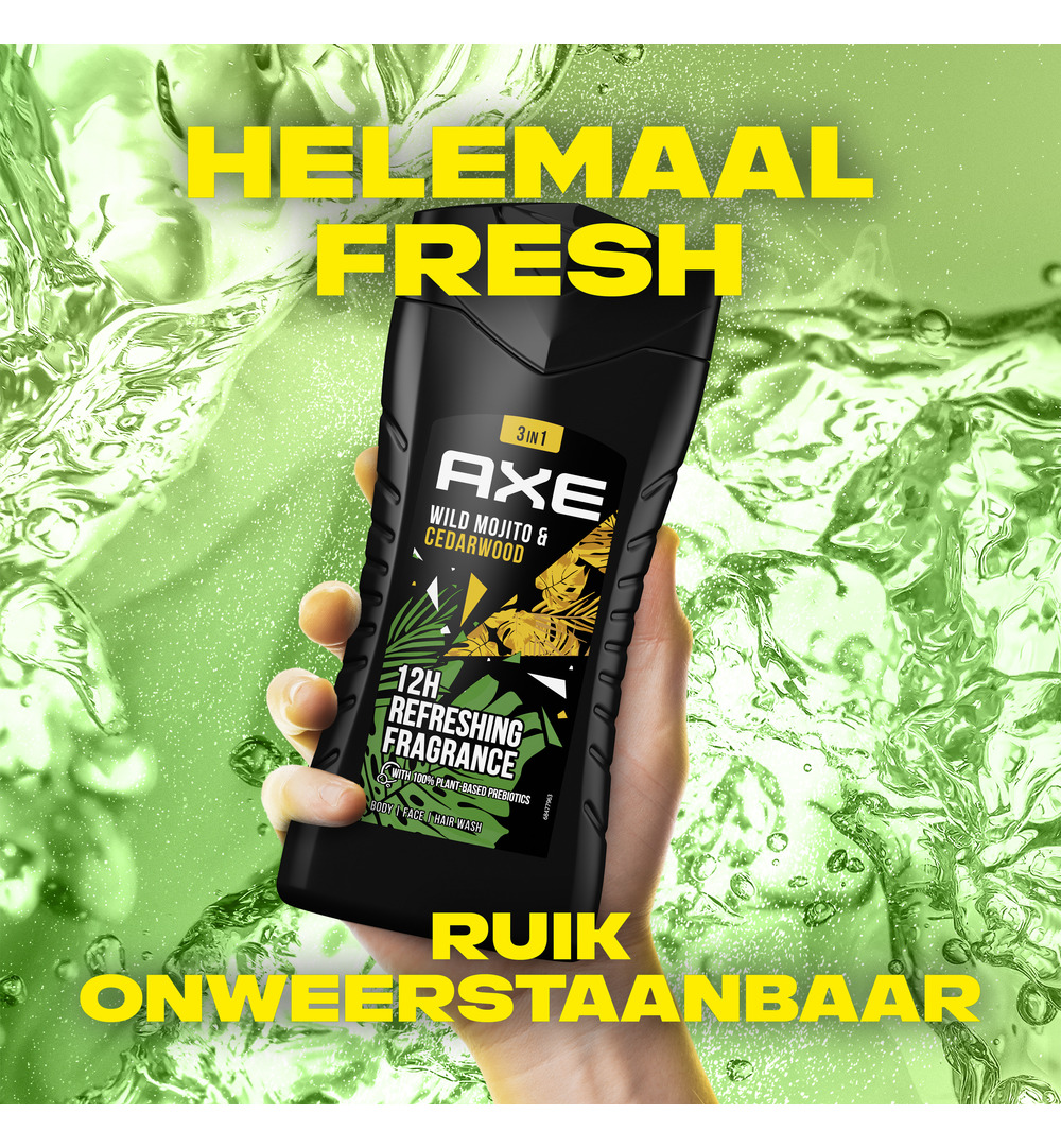Axe Showergel wildgreen mojito & cederwood (250 ml)