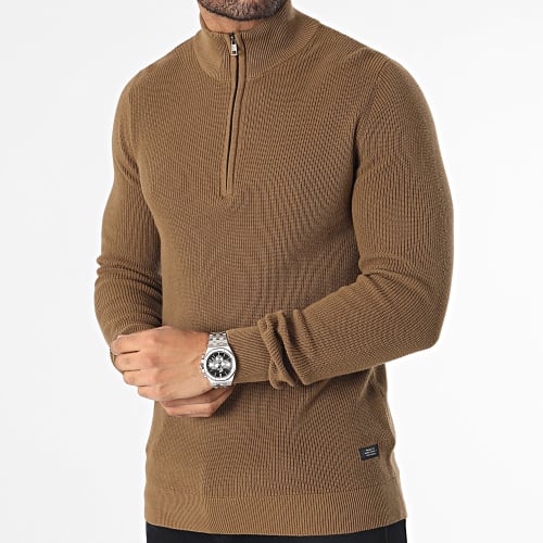 Pull Col Zippé Codford 20714337 Marron