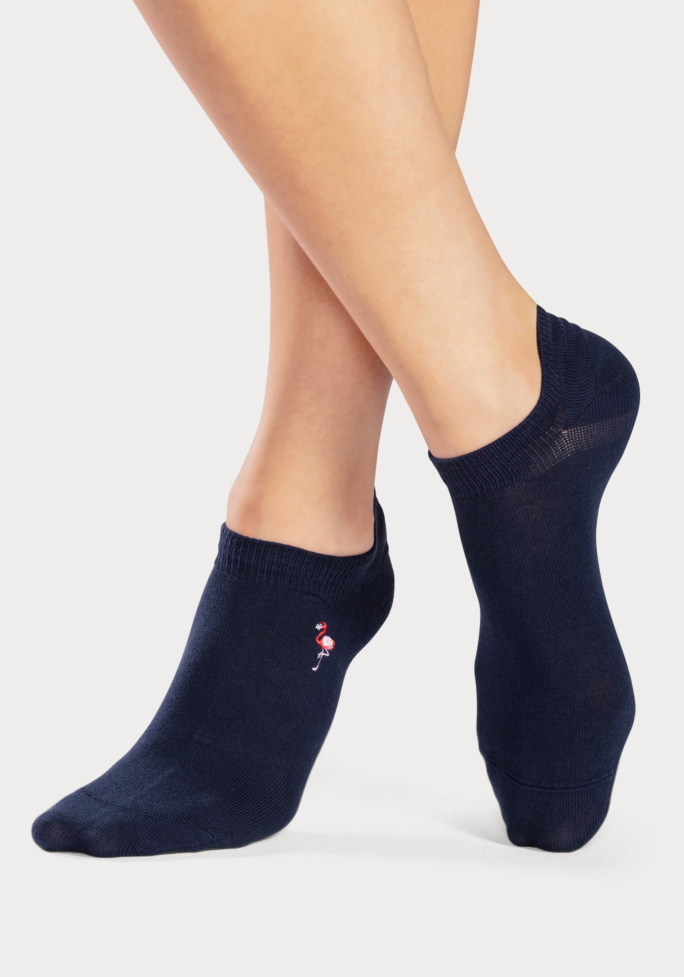 H.I.S Sneakersocken Packung, 5 Stk. tlg. mit Motivstickerei