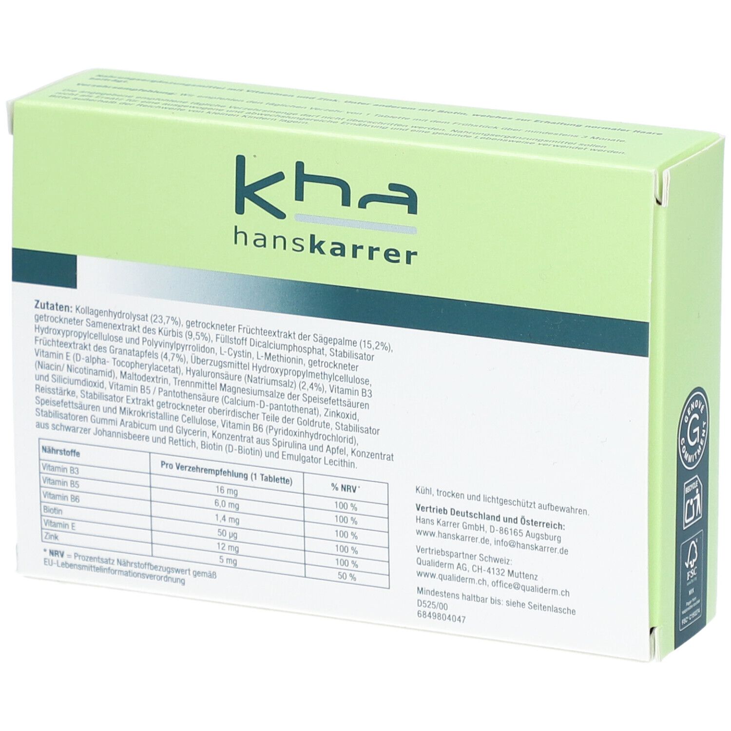 kha hanskarrer TRICHOSENE® HAARTABLETTEN*