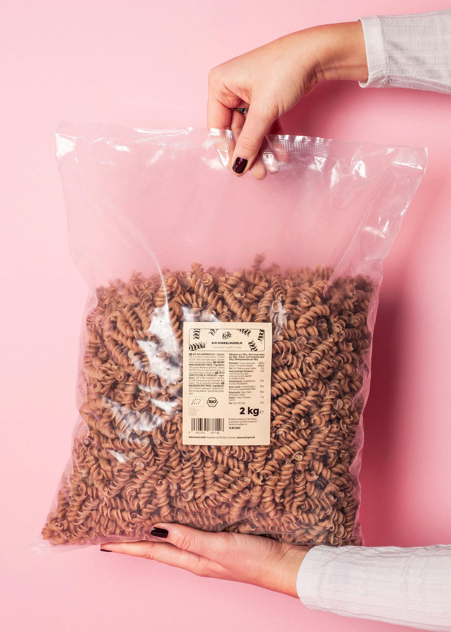 Bio Vollkorn Dinkelnudeln 2 kg