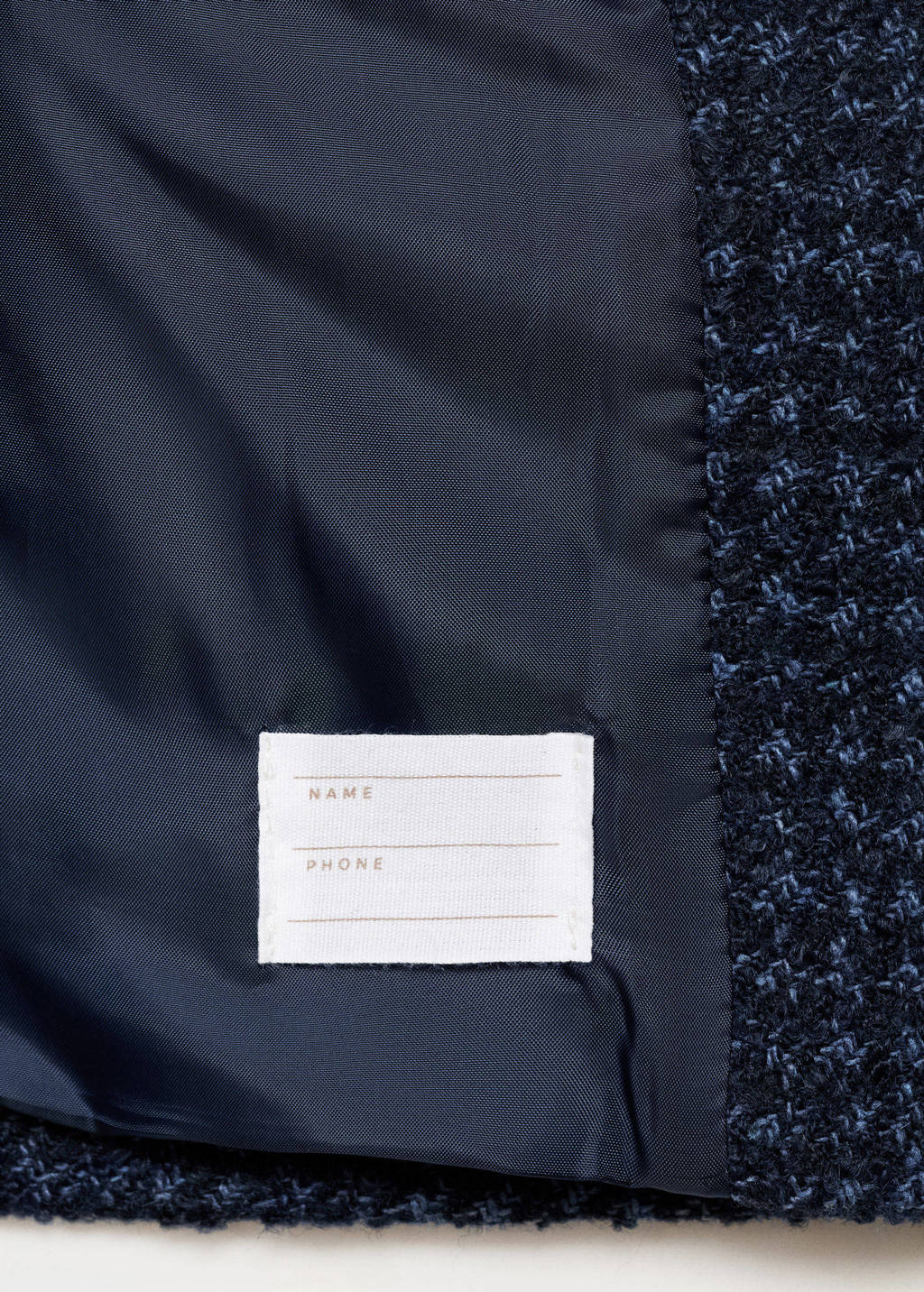 Mango Kids tweed manteljas marine