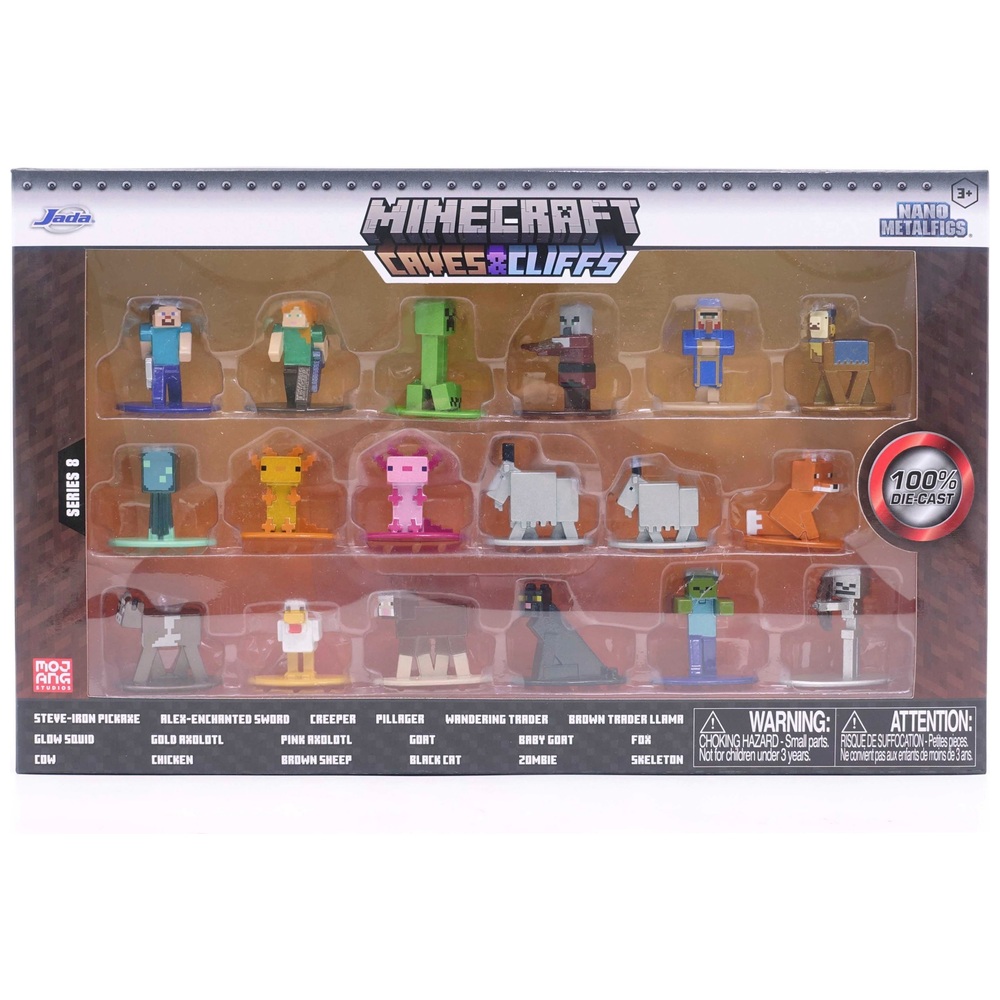 Minecraft Nano Metal Diecast 18-Figuren-Packung