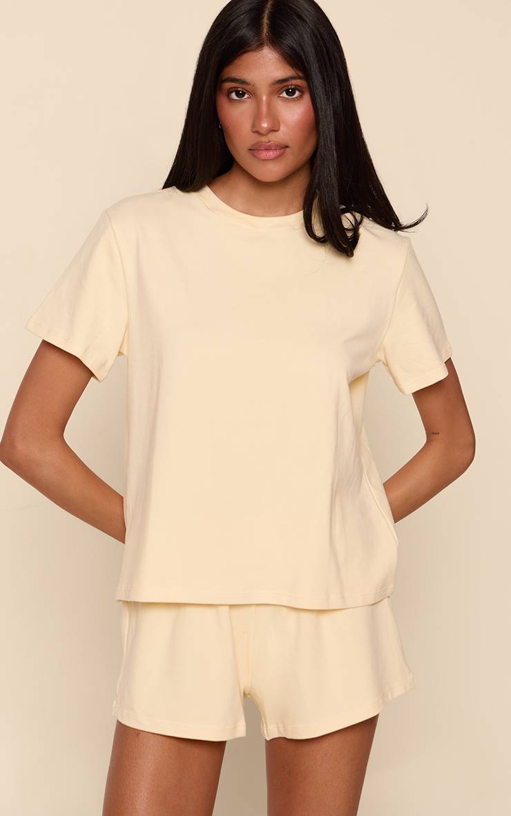 Butter Yellow Short Ample En Coton Doux