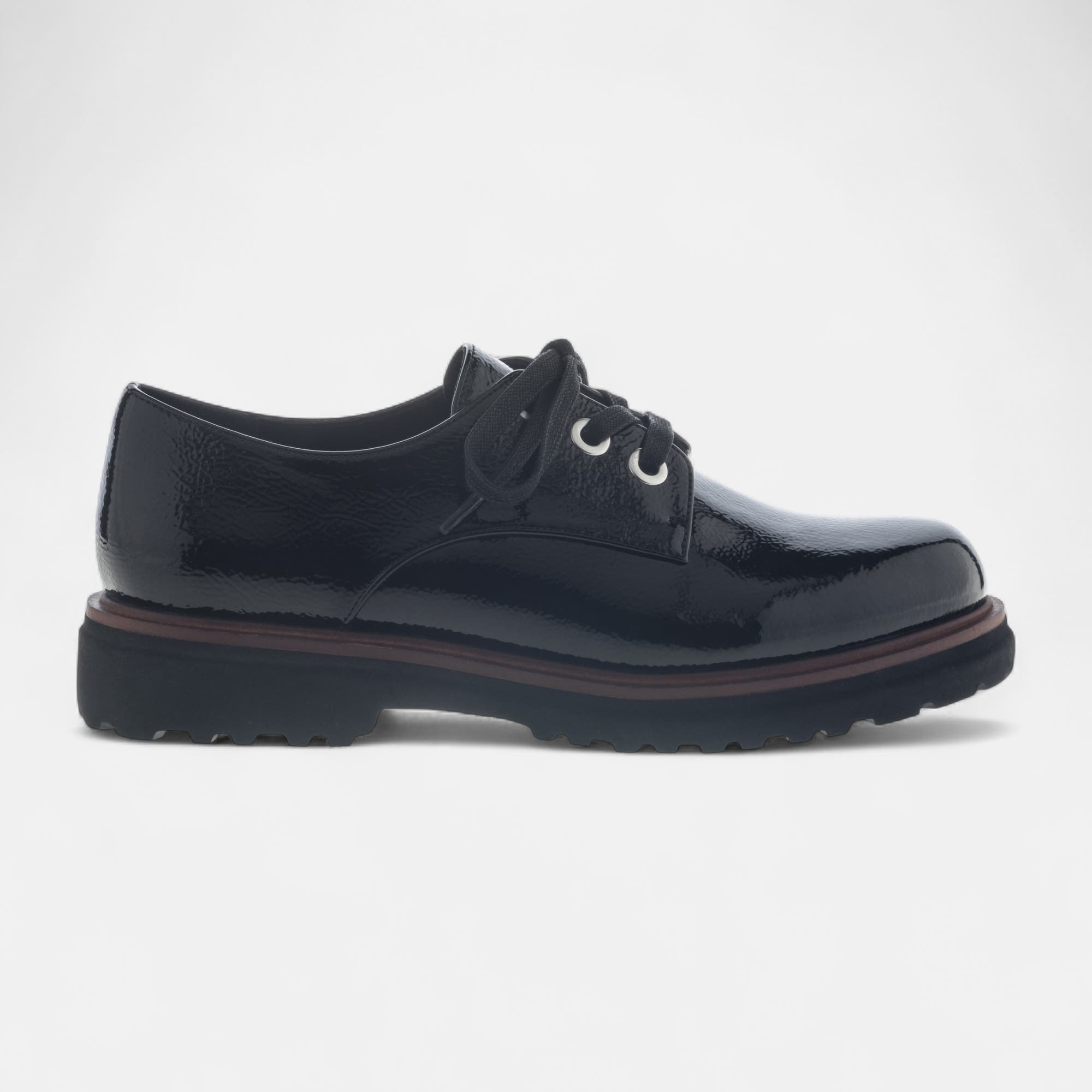 Derbies Femme noir vernis