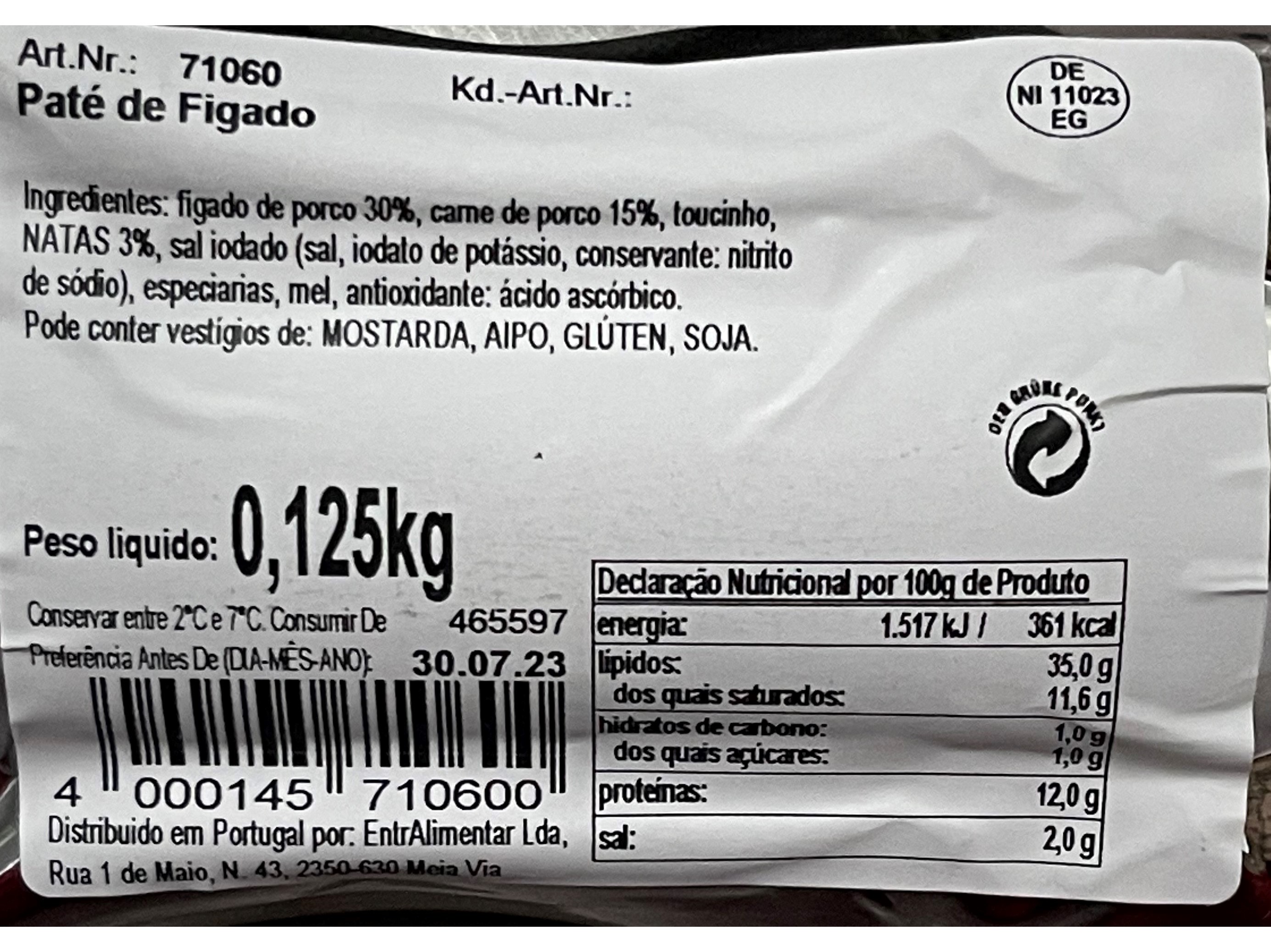 PATÊ DE CARNE HEIN 125 GR