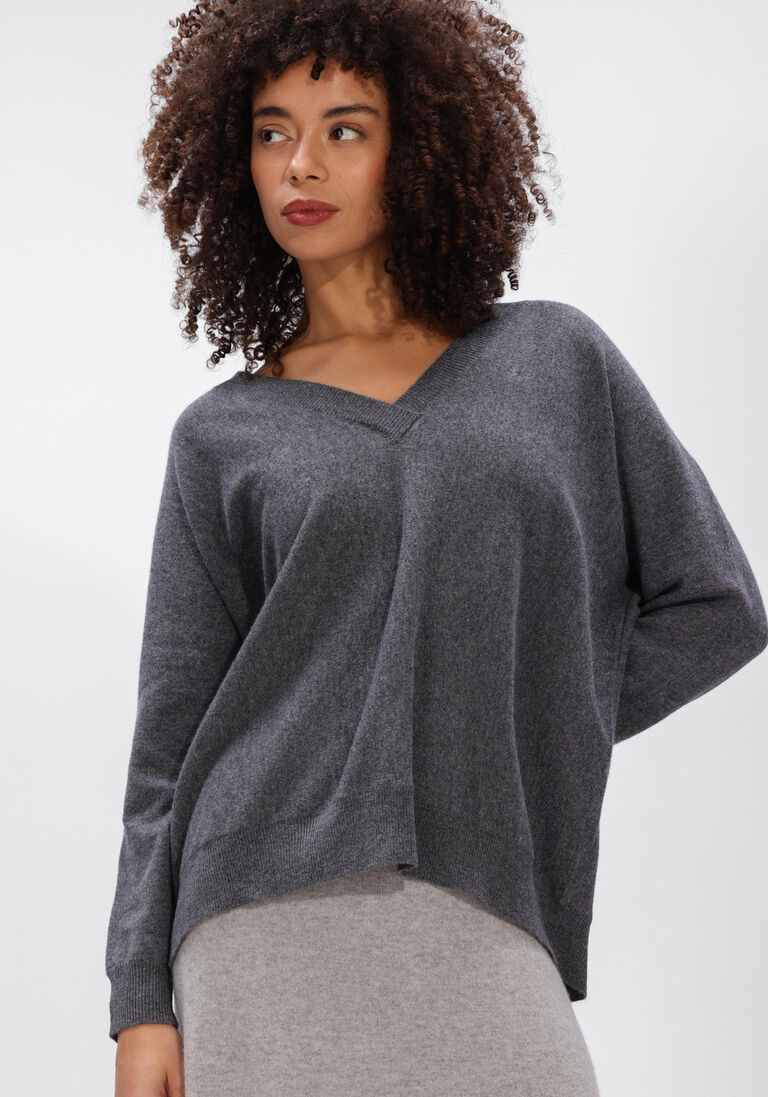 donkergrijze lisa yang trui kenny sweater