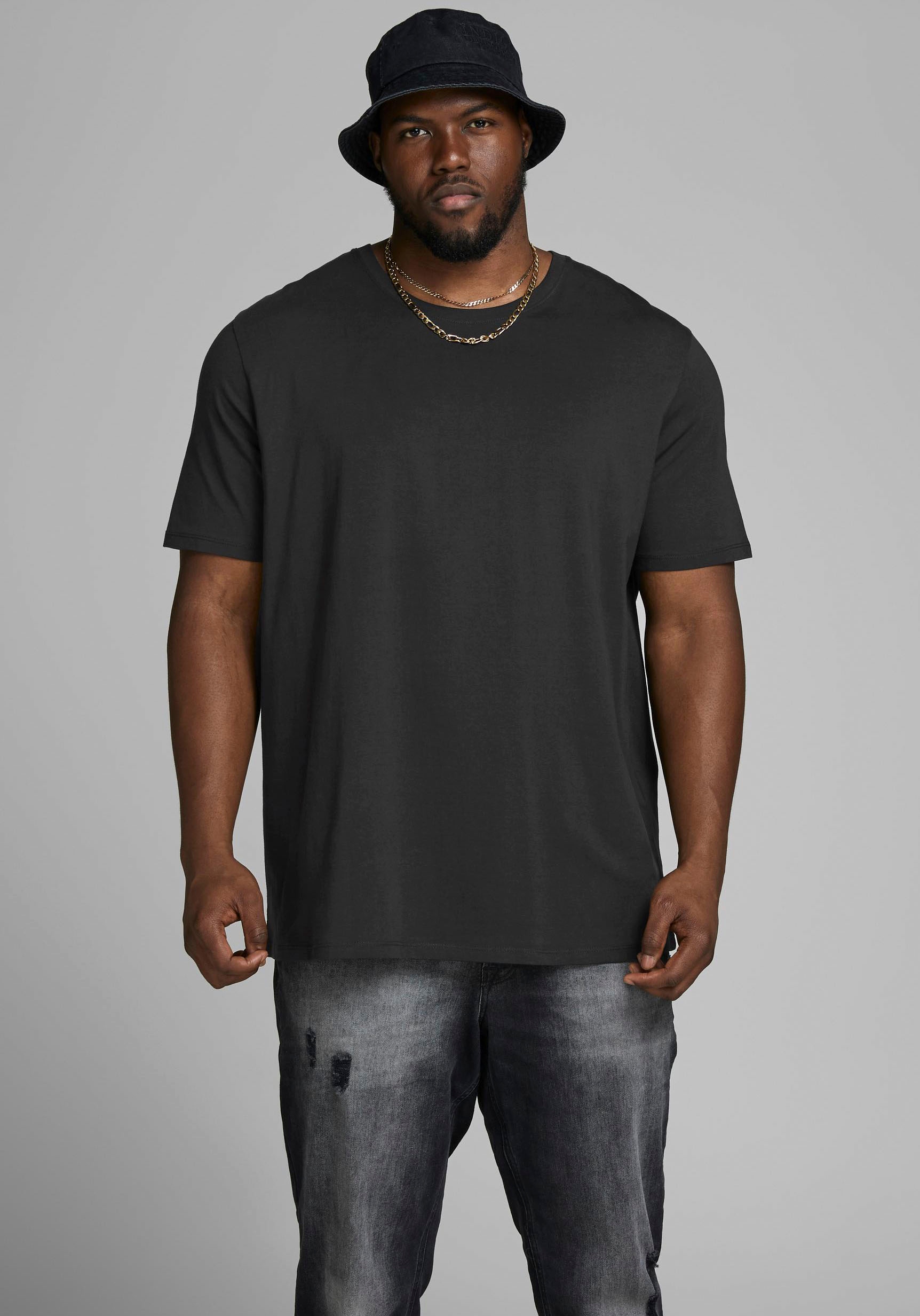 Jack & Jones PlusSize Rundhalsshirt »CORP LOGO TEE«