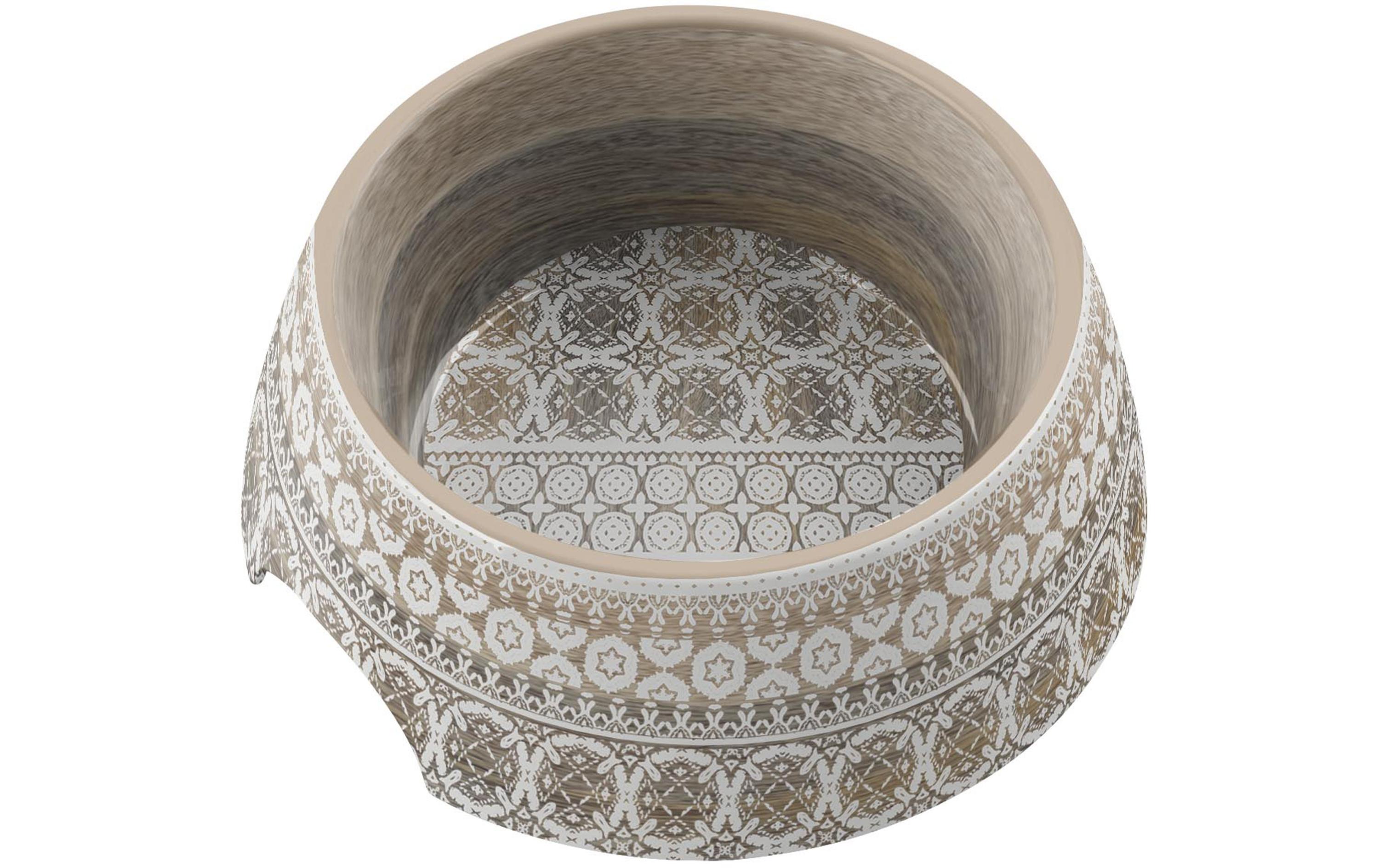 Kunststoffnapf Maroccan Wood Ø 14 cmFutternapf/Wassernapf für Hunde,
