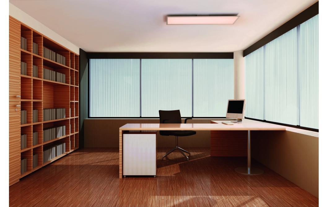 LED-Panel SMART+ Planon Plus Backlight 100x25cm, RGBTW, ws<br>Smart Panel mit Haupt- und Hintergrundbeleuchtung mit WIFI-Technologie