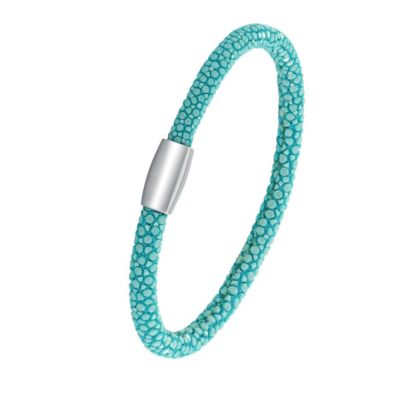 Bracelet Galuchat turquoise