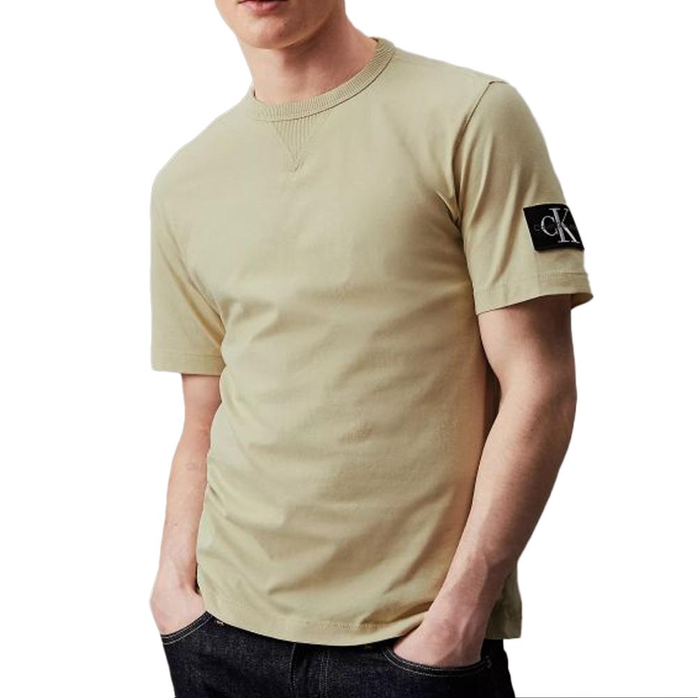 Calvin Klein Jeans T-shirts Vert Homme Calvin Klein Jeans Badge