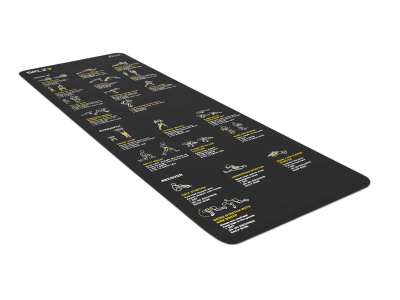 SKLZ Trainingsmatte Sportmatte mit 24 Übungen
