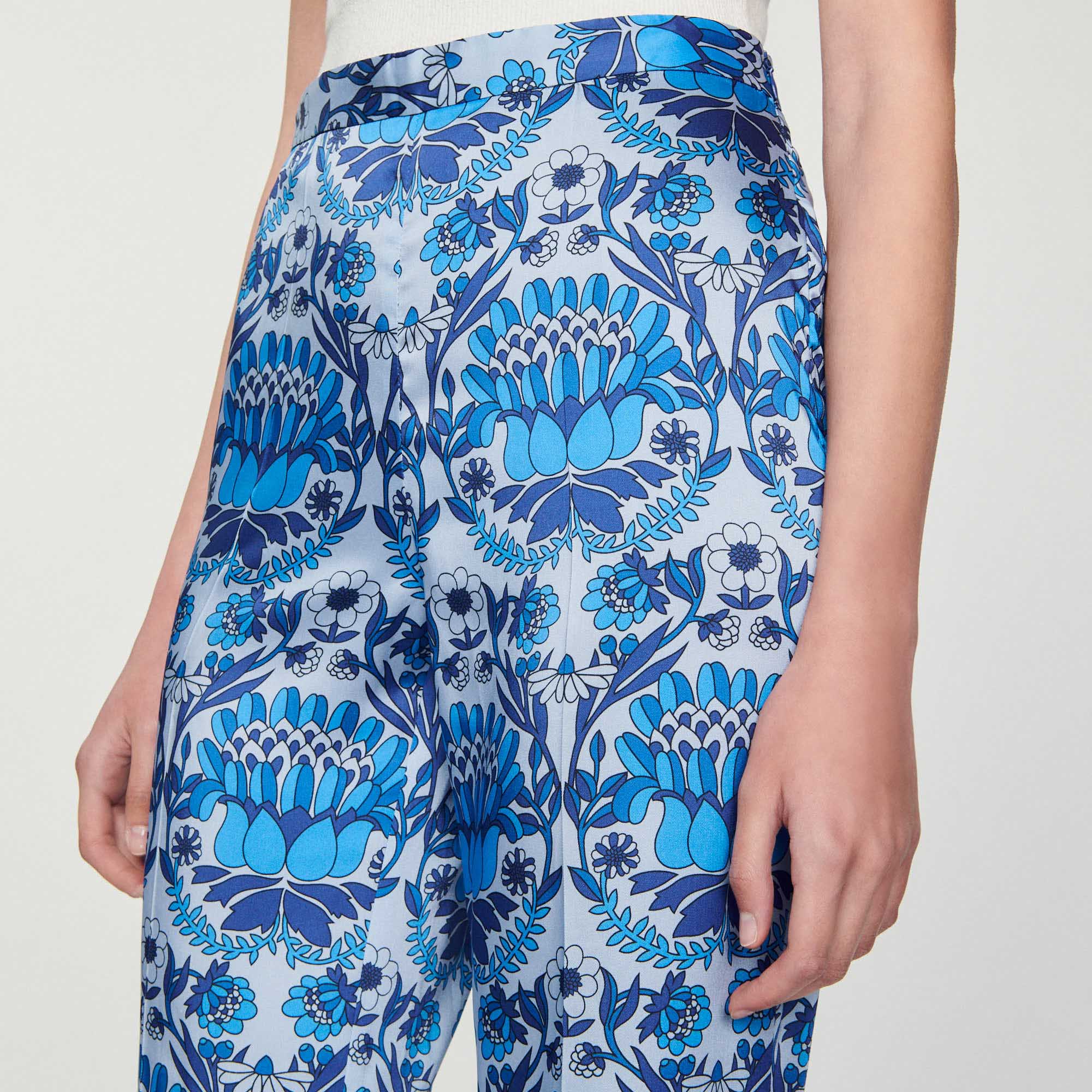 Pantalon fluide imprime foulard