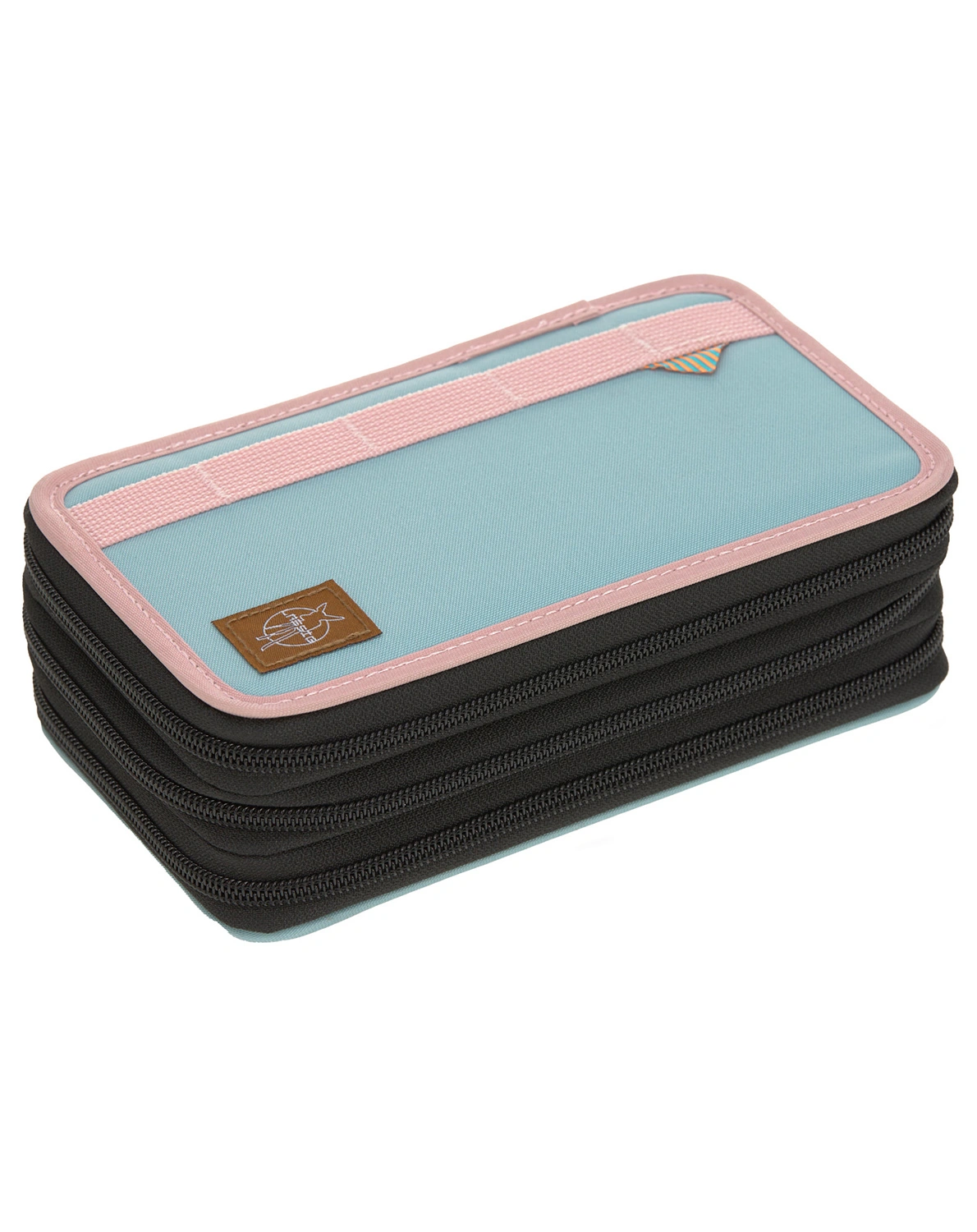 Federtasche TRIPLE UNIQUE mit Inhalt in rose/blue/black