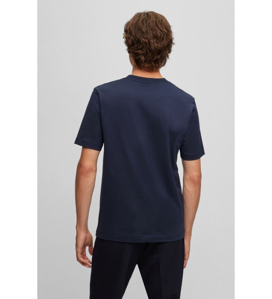 Camiseta BOSS Mix&Match com bordado azul marinho