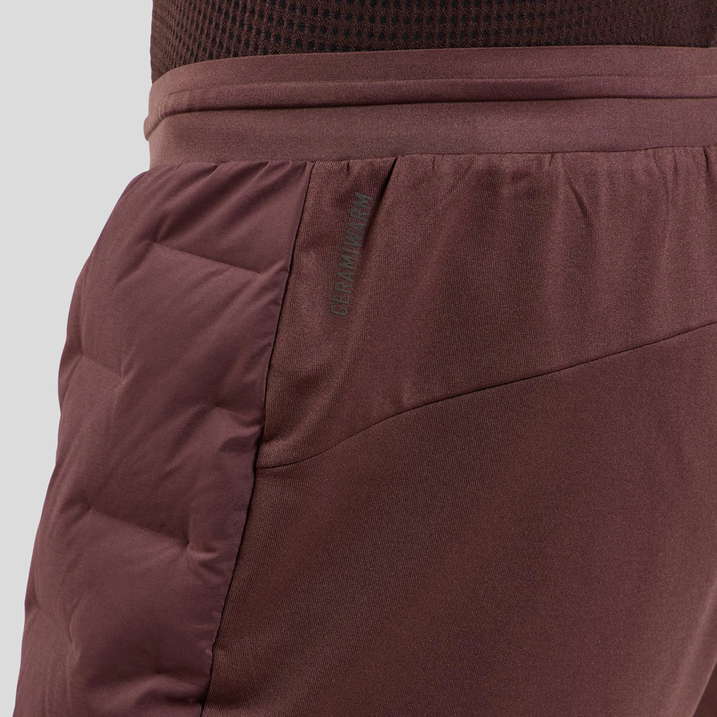 Odlo Zeroweight Insulator Short De Running Hommes - Marron