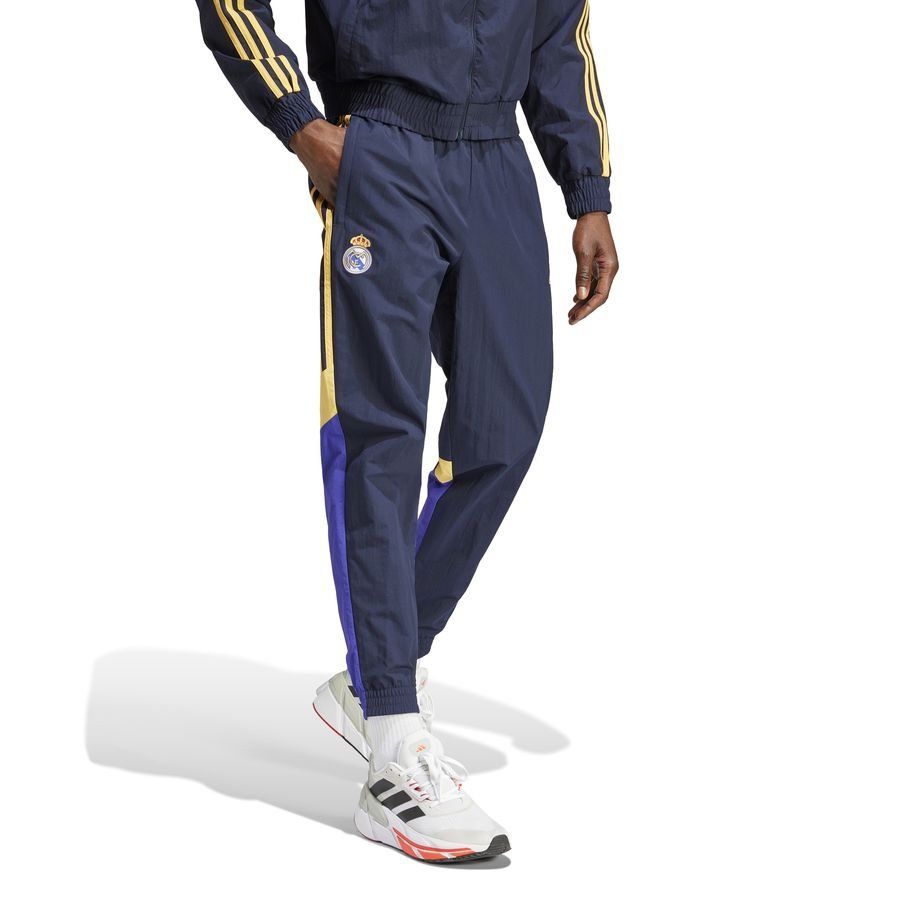 Real Madrid Bas de Survêtement Woven - Bleu Marine