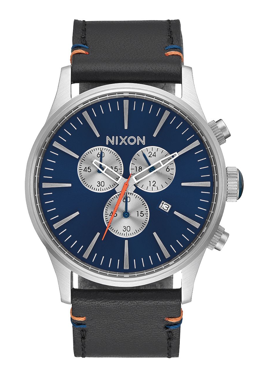 Nixon The Sentry Chrono Leather Blue Sunray A4051258