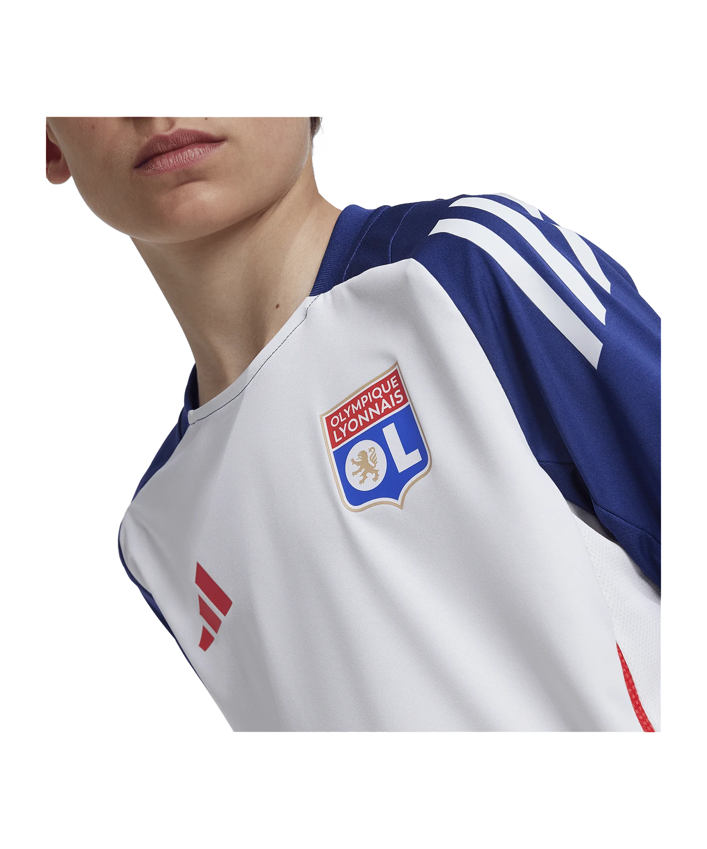 adidas Olympique Lyon Trainingsshirt Kids Weiss
