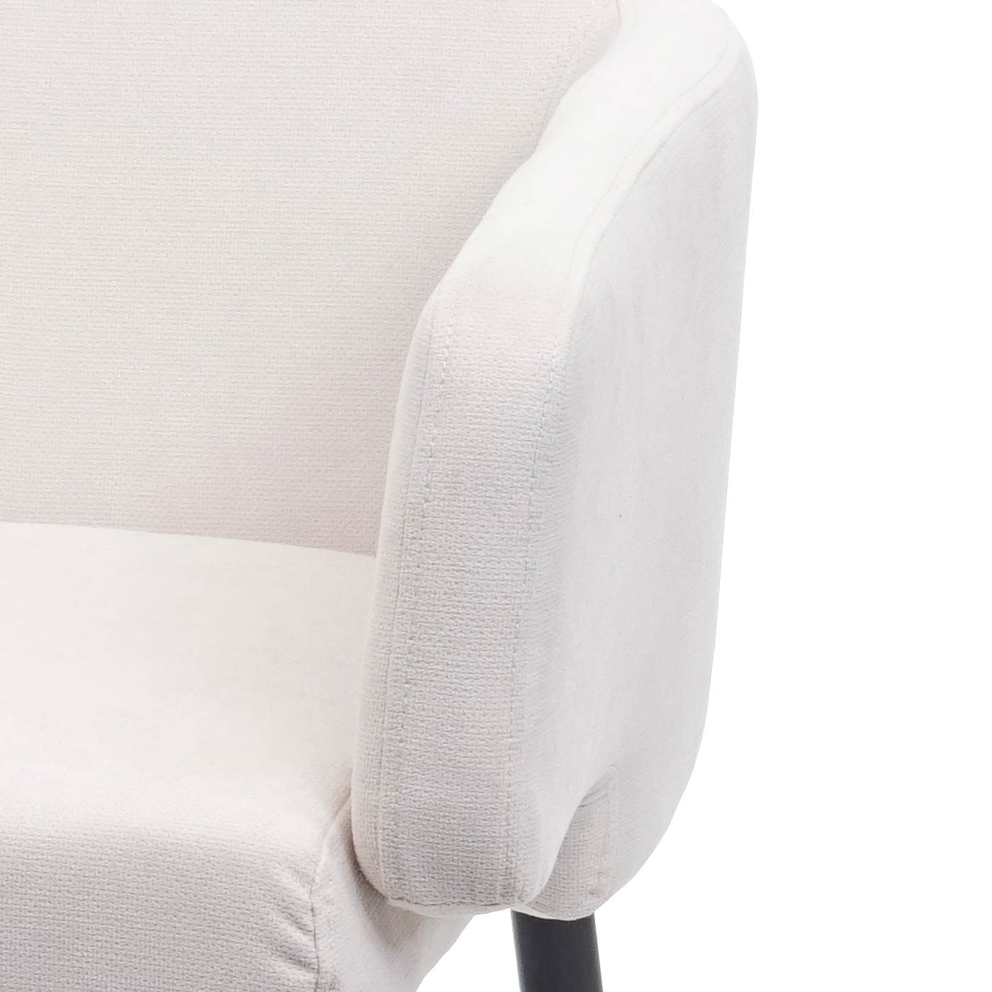 Esszimmer-Set MCW-L13, 2er-Set Stuhl+Sitzbank Esszimmergruppe Sitzgruppe Esszimmergarnitur, Stoff/Textil ~ creme-weiß