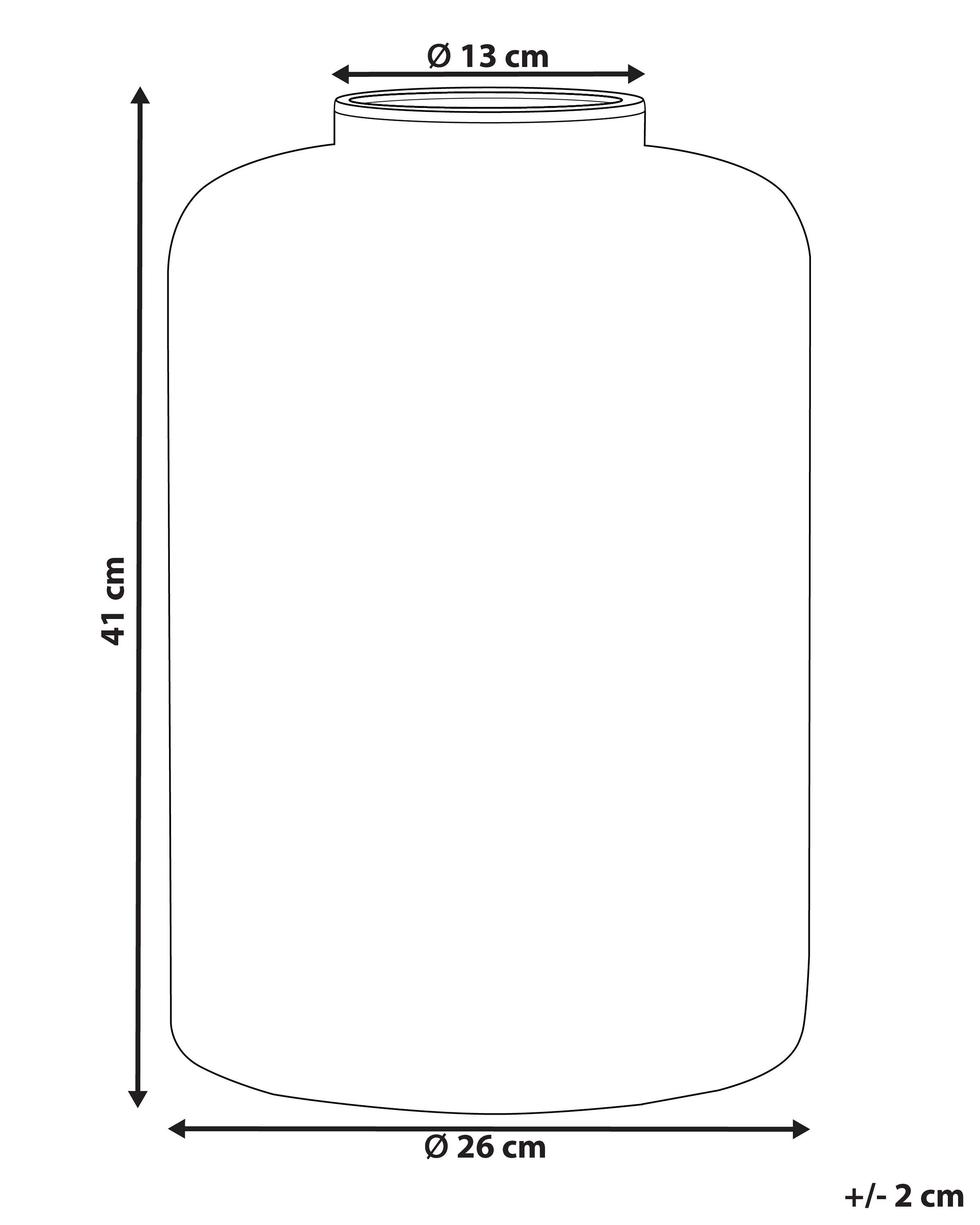 Decoratieve vaas MIRCHI Glas 41 cm Oranje
